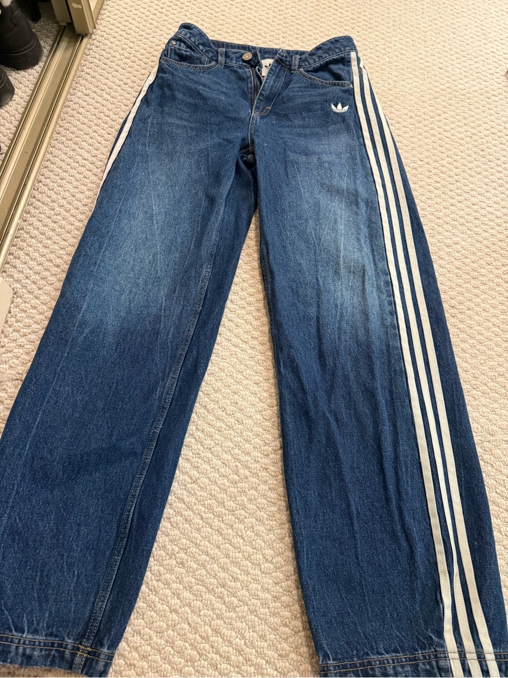 Adidas Women’s Dark Blue Firebird Jeans